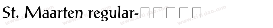 St. Maarten regular字体转换